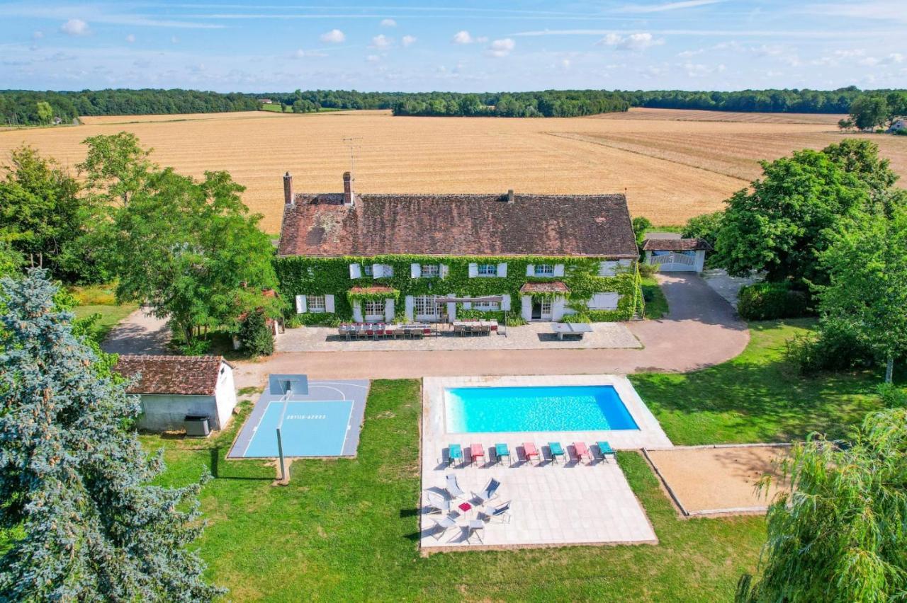 Crazy Villa Etisseaux 45 - Heated Pool - Volley Court - 1H30 Paris - 45P Saint-Maurice-sur-Aveyron Экстерьер фото