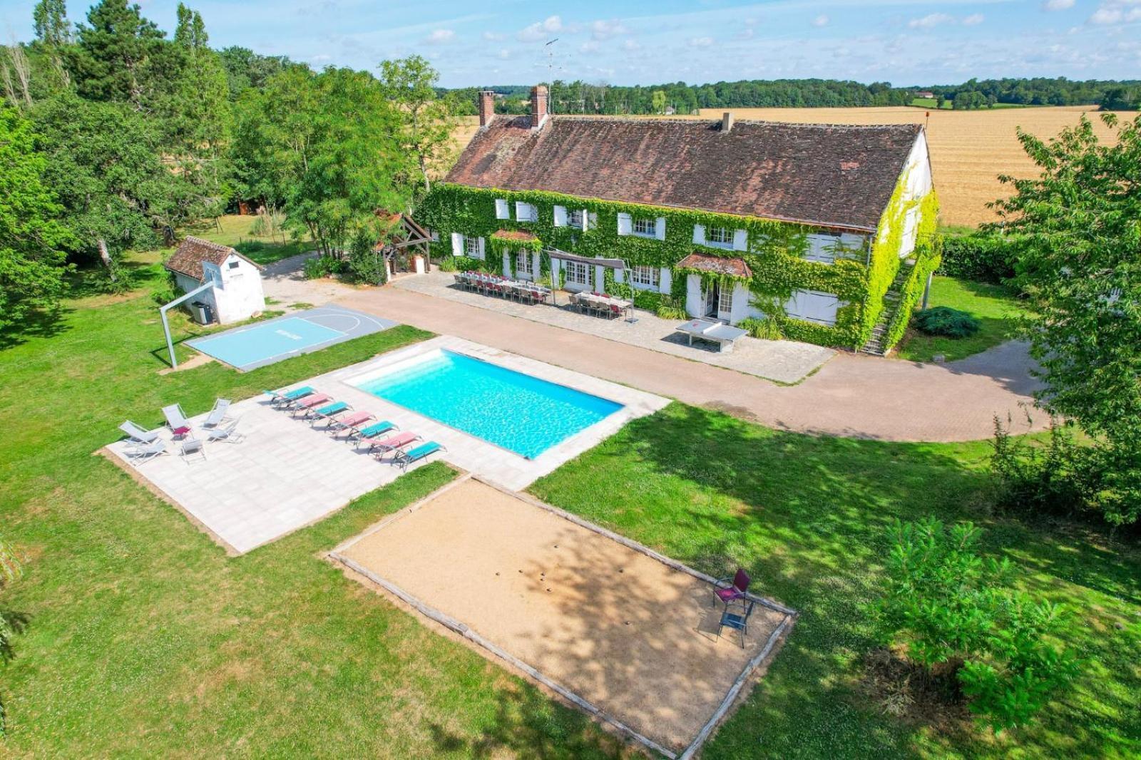 Crazy Villa Etisseaux 45 - Heated Pool - Volley Court - 1H30 Paris - 45P Saint-Maurice-sur-Aveyron Экстерьер фото